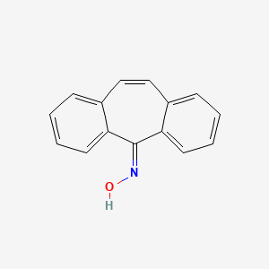 Chemical structure of 5H-Dibenzo[a,d][7]annulen-5-one oxime
