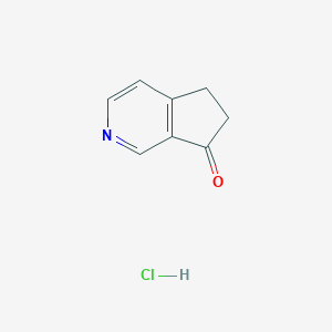 Chemical structure of 5H-Cyclopenta[c]pyridin-7(6H)-one hydrochloride