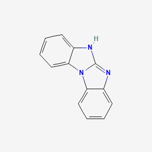 Chemical structure of 5H-Benzimidazo[1,2-a]benzimidazole