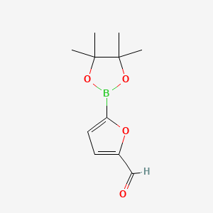 Chemical structure of 5-Formylfuran-2-boronic acid, pinacol ester