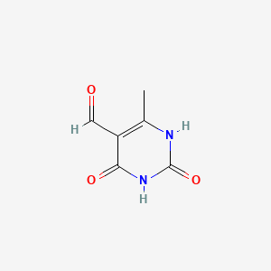 Chemical structure of 5-Formyl-6-methyluracil