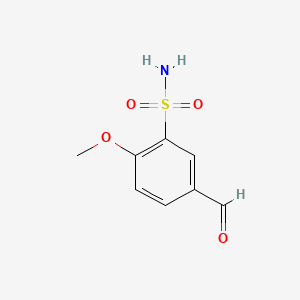 Chemical structure of 5-Formyl-2-methoxybenzenesulfonamide