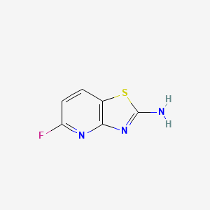 Chemical structure of 5-Fluorothiazolo[4,5-b]pyridin-2-amine