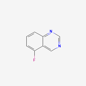 Chemical structure of 5-Fluoroquinazoline