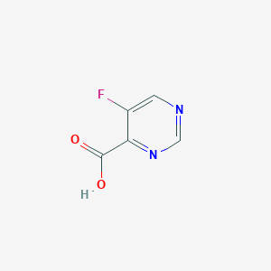 Chemical structure of 5-Fluoropyrimidine-4-carboxylic acid
