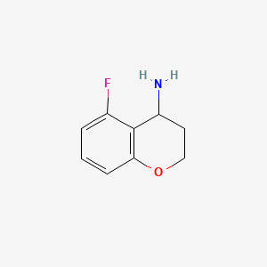 Chemical structure of 5-Fluorochroman-4-amine