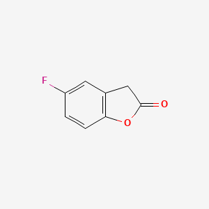 Chemical structure of 5-Fluorobenzofuran-2(3H)-one