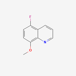 Chemical structure of 5-Fluoro-8-methoxyquinoline