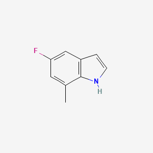 Chemical structure of 5-Fluoro-7-methyl-1H-indole