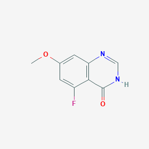 Chemical structure of 5-Fluoro-7-methoxyquinazolin-4(3H)-one