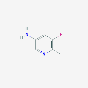Chemical structure of 5-Fluoro-6-methylpyridin-3-amine