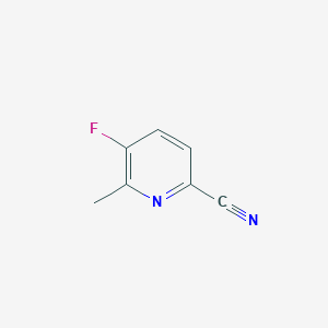 Chemical structure of 5-Fluoro-6-methylpicolinonitrile