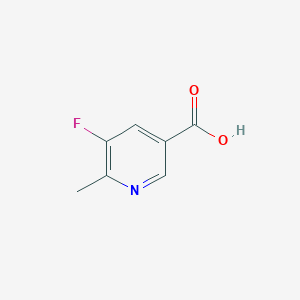 Chemical structure of 5-FLUORO-6-METHYLNICOTINIC ACID