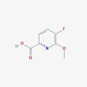Chemical structure of 5-Fluoro-6-methoxypicolinic acid