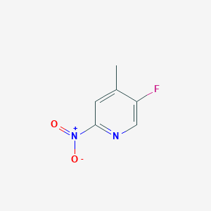 Chemical structure of 5-Fluoro-4-methyl-2-nitropyridine