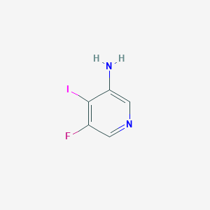 Chemical structure of 5-Fluoro-4-iodopyridin-3-amine
