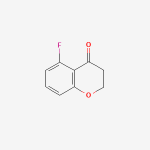 Chemical structure of 5-Fluoro-4-chromanone