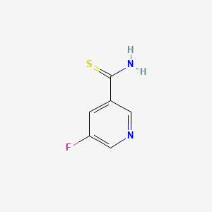 Chemical structure of 5-Fluoro-3-pyridinecarbothioamide