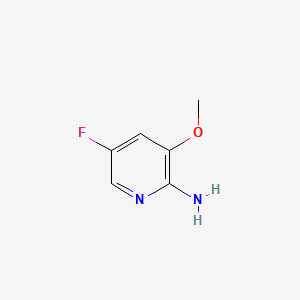 Chemical structure of 5-Fluoro-3-methoxypyridin-2-amine