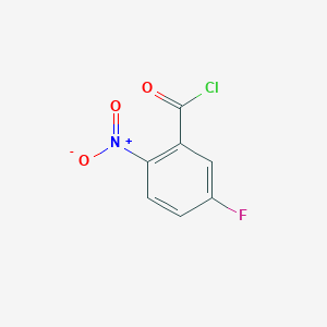 Chemical structure of 5-Fluoro-2-Nitrobenzoyl chloride