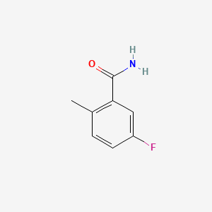 Chemical structure of 5-Fluoro-2-methylbenzamide