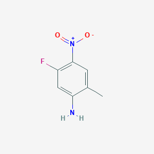 Chemical structure of 5-Fluoro-2-methyl-4-nitroaniline
