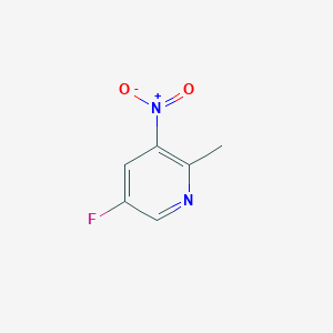 Chemical structure of 5-Fluoro-2-methyl-3-nitropyridine