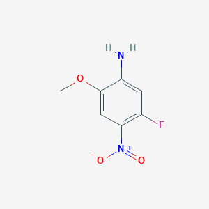 Chemical structure of 5-Fluoro-2-methoxy-4-nitroaniline