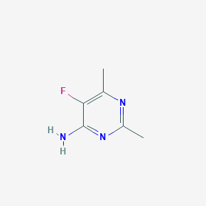 Chemical structure of 5-Fluoro-2,6-dimethylpyrimidin-4-amine