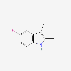 Chemical structure of 5-Fluoro-2,3-dimethyl-1H-indole
