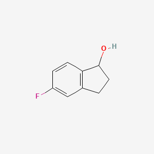 Chemical structure of 5-Fluoro-2,3-dihydro-1H-inden-1-ol