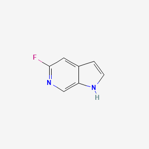 Chemical structure of 5-Fluoro-1H-pyrrolo[2,3-c]pyridine