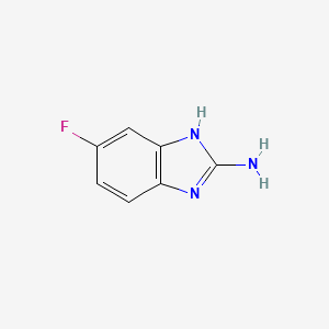 Chemical structure of 2-Amino-5-fluorobenzimidazole