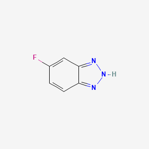 Chemical structure of 5-fluoro-1H-1,2,3-benzotriazole