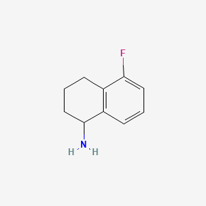 Chemical structure of 5-Fluoro-1,2,3,4-tetrahydronaphthalen-1-amine