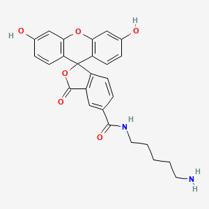 Chemical structure of 5-FAM cadaverine