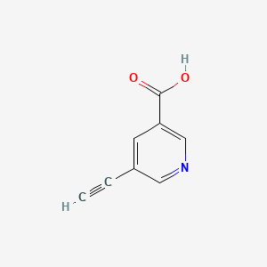 Chemical structure of 5-Ethynylpyridine-3-carboxylic acid