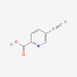Chemical structure of 5-Ethynylpicolinic acid