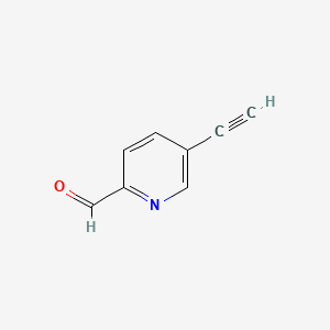 Chemical structure of 5-Ethynylpicolinaldehyde