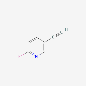Chemical structure of 5-Ethynyl-2-fluoropyridine