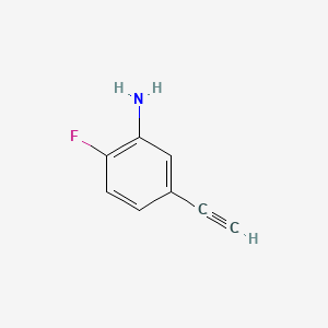 Chemical structure of 5-Ethynyl-2-fluoroaniline