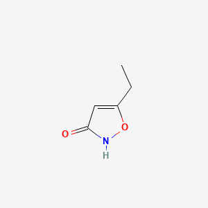 Chemical structure of 5-Ethylisoxazol-3-ol