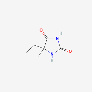 Chemical structure of 5-Ethyl-5-methylhydantoin