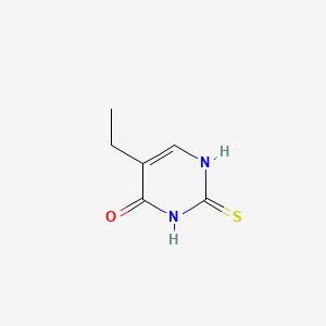 Chemical structure of 5-Ethyl-2-Thiouracil