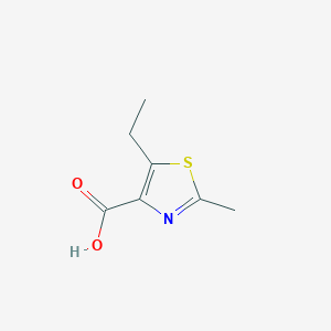 Chemical structure of 5-Ethyl-2-methylthiazole-4-carboxylic acid
