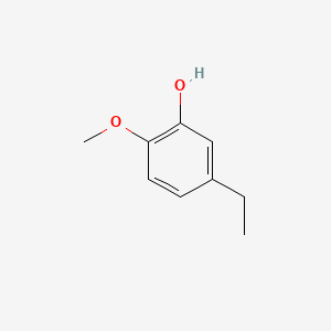 Chemical structure of 5-Ethyl-2-methoxyphenol