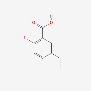 Chemical structure of 5-ethyl-2-fluorobenzoic acid