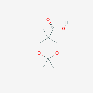 Chemical structure of 5-Ethyl-2,2-dimethyl-1,3-dioxane-5-carboxylic acid
