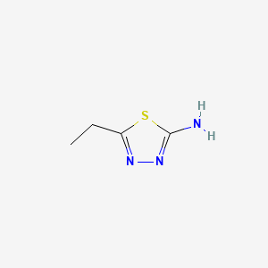 Chemical structure of 5-ethyl-1,3,4-thiadiazol-2-amine