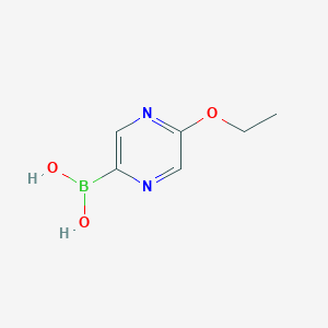 Chemical structure of 5-Ethoxypyrazine-2-boronic acid